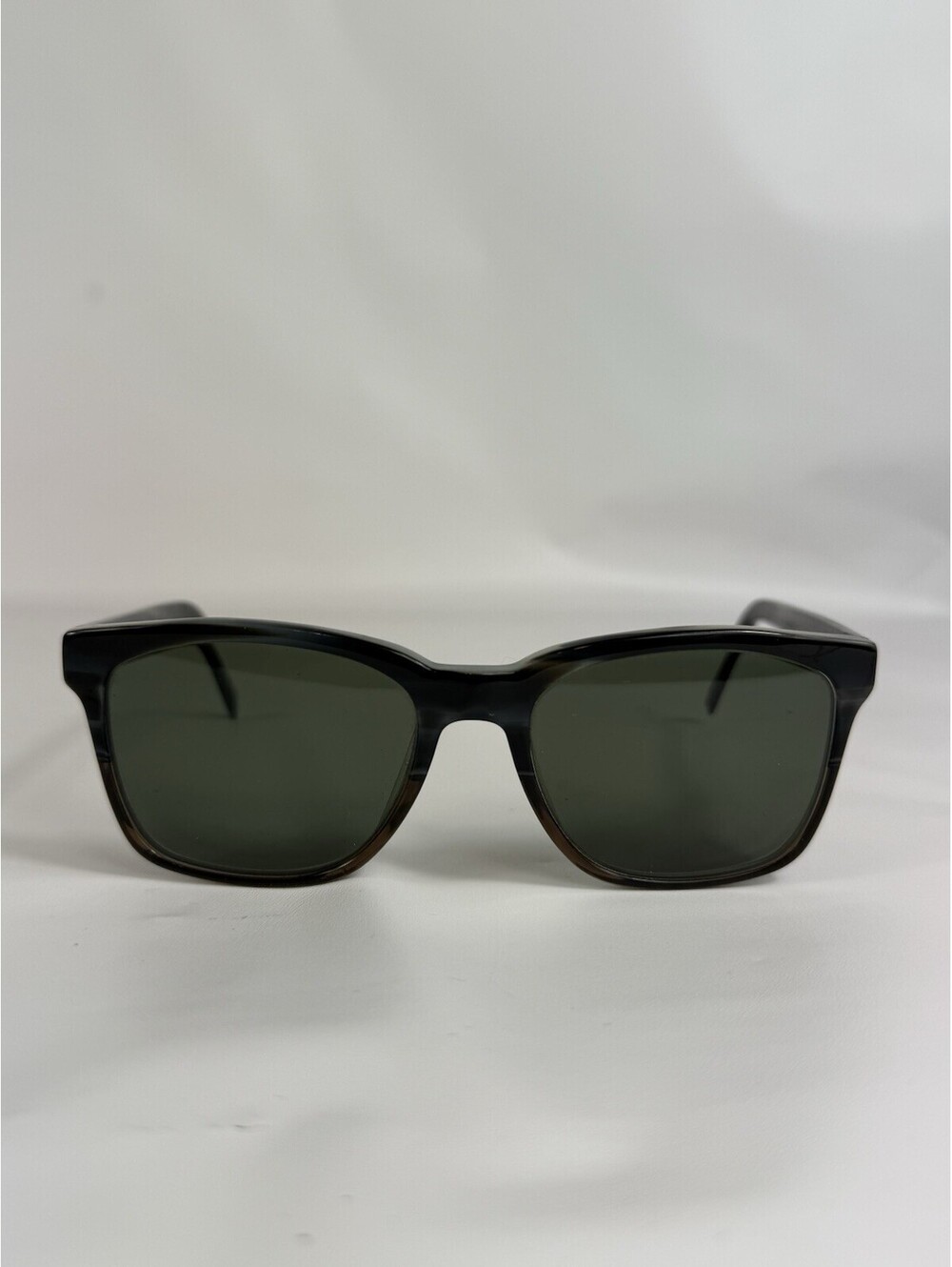 Warby Parker Barkley M 125 Sunglasses Black Fade Horn FRAMES ONLY 53-18-142 Used